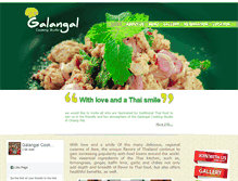 Tablet Screenshot of galangalcooking.com